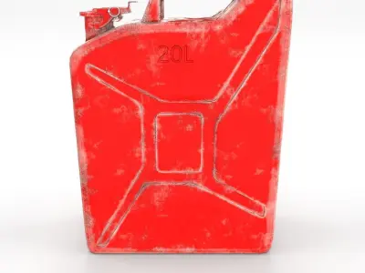 Jerry Can 2 Worn PBR Low-poly 3D model