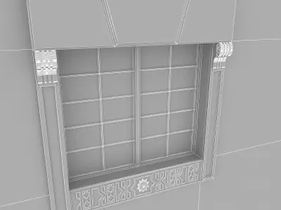 Window Frame 09 Low-poly 3D model