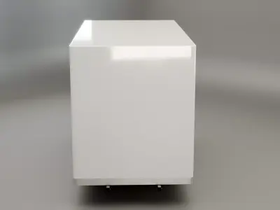 Tail Lift Box Van Struxture Low-poly 3D model