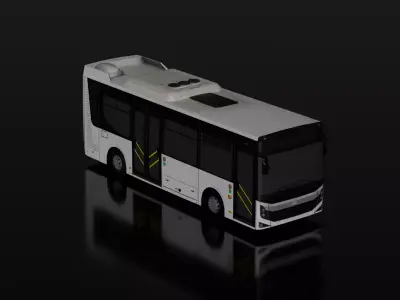 BMC Neocity Diesel Bus Low-poly 3D model