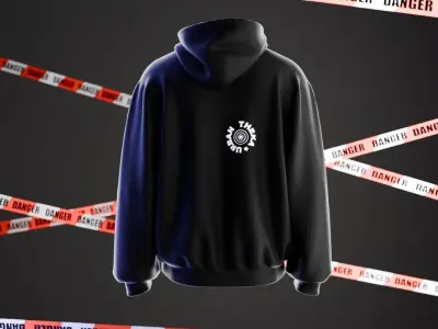 quality hoodie 3d model for mockuping 3D model