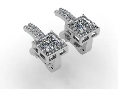 Mini Set Ring Pendant Earrings STL 3DM Womens Jewelry 3D print model