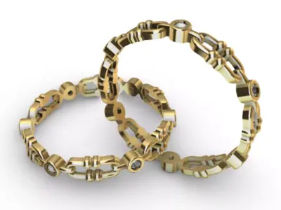 Ring Chain R-001 3D print model