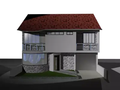 casa de dos pisos 3D model