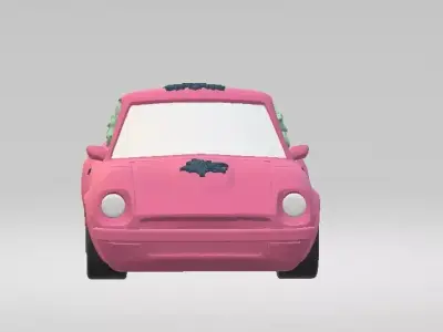 3D Model Cartoon Car 3D print model