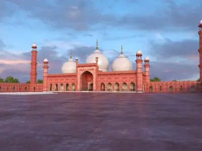 Badshahi Mosque 3D model