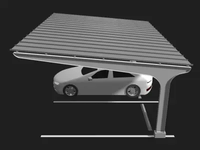 Carport 25U07 3D model