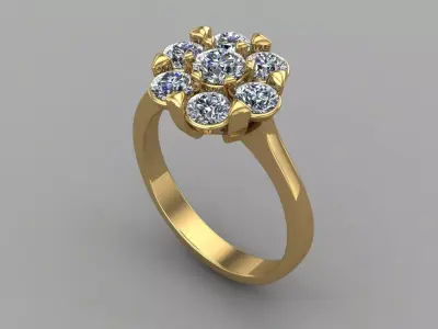 Women Ring 3DM Womens Ring 3d models 3D print model 3D print model shop
