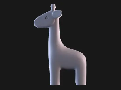 Giraffe Baby 3D print model