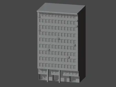 Buenos Aires Style Building 5 3D model