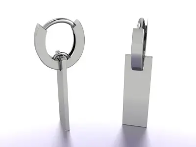 Earrings Jewelry Gold KJ-074 3D print model
