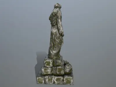 statue 5 Low-poly 3D model