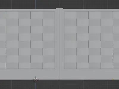 Fence Free low-poly 3D model