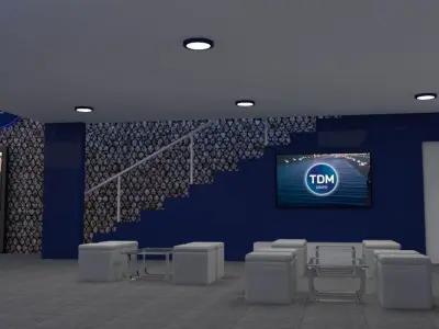 Stand for mining 3D model