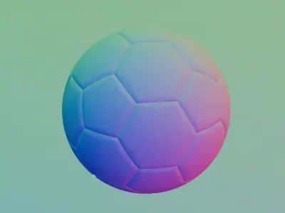 Realistic 3D Soccer Ball 3D model