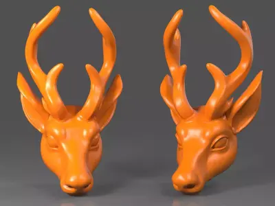 Deer Head02 3D print model