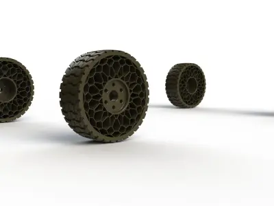 Airless tyre 3D print model