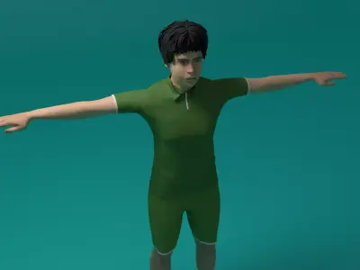 Tennis Player Man 3D model purchase