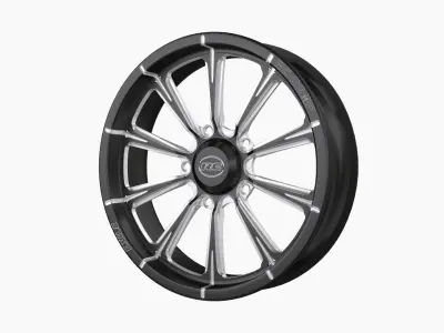 RC Components Exile drag front wheel Low-poly 3D model