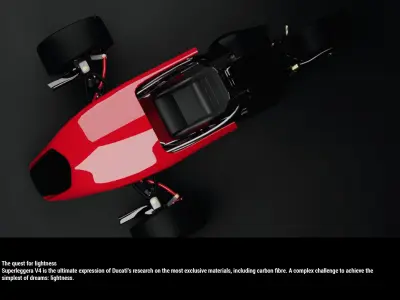 SCI FI DUCATI ENGINE VEHICLE 3D model