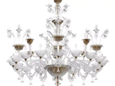 Chandelier Villa Luxury Murano 3D model