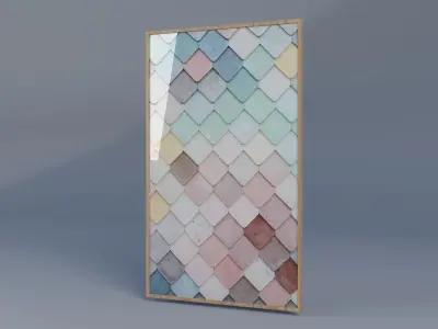 Wall Frame Low-poly 3D model