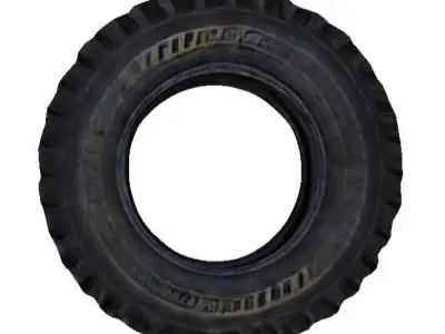 Off road tire Low-poly 3D model