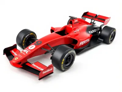 Formula  Race Car Aerodynamic Design model pack Low-poly 3D model