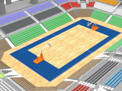 sports arena  3D model