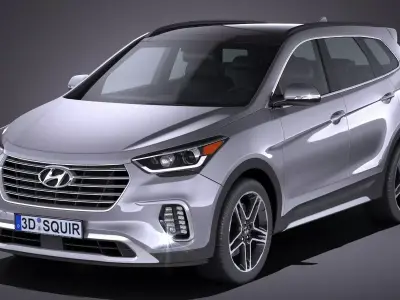 Hyundai Santa Fe 2017 3D model