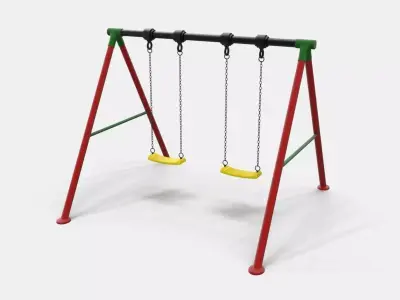 Swing A set for children 3D model