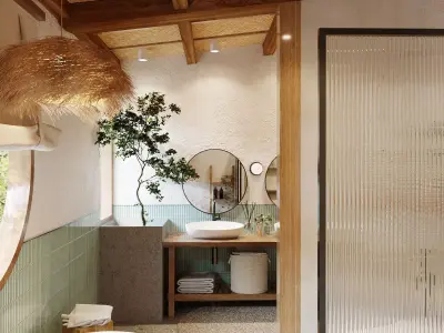 modern bathroom interior scenes 27 3D model