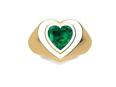 RING HEART 3D print model
