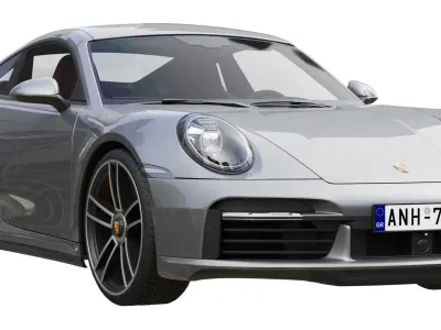 Porsche 911 Turbo S 2021 3D model by zifir3d