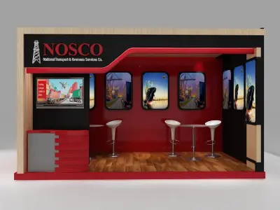 Booth Exhibition Stand a266 3D model