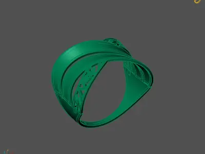 Women Plain Ring Ready STL 3DM Models Womens Rings 3D models 3D print model