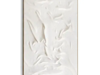 Plaster Two Photo Frame 448 Low-poly 3D model