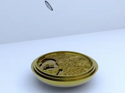 watch pocket watch Low-poly 3D model