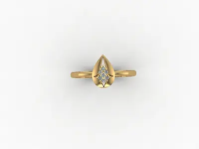 gold ring pint jewelry model 3d stl 3D print model get