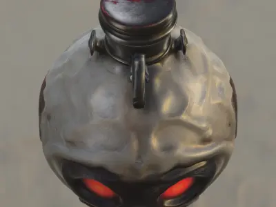 Demonic Soul Flask 3D model