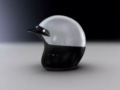 70s Helmet F1 FBX file 3D model