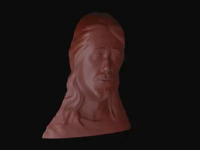 Jesus Christ Art CNC- ArtCam 3D print model