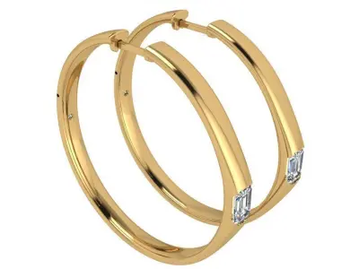 Hoop Earring 3778 3D print model