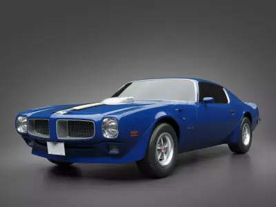 1971 Pontiac Firebird TransAm 3D model
