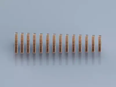 Grosgrain Wedding Band Rings Style All Sizes Collection02 3D print model