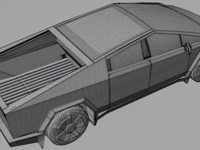 Tesla Cyber Truck 2024 3D model