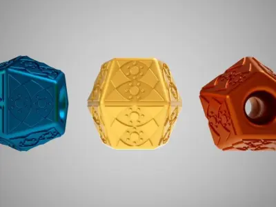 Pentagon Bead 3D print model