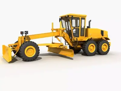 Motor Grader 3D model