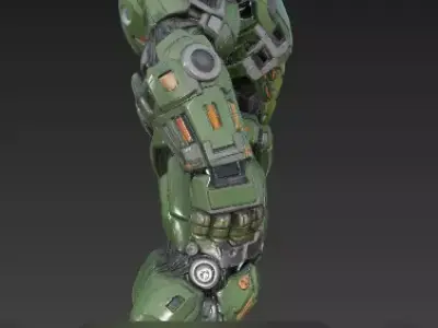 Sci Fi Armored Hulk  Iron Monster Mech  3D Model High Poly Low-poly 3D model