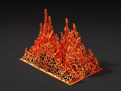Fire flame 3D print model